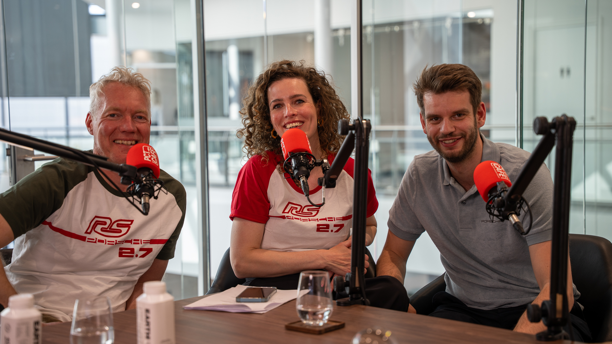 Podcastsetting bij het PCT Café